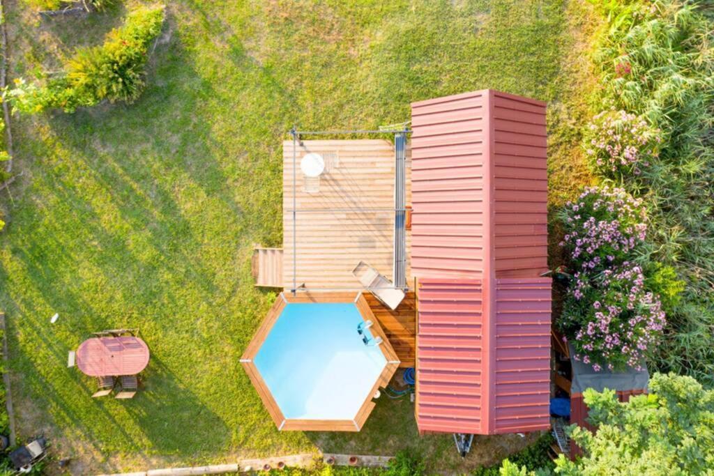 Myinsolite - Tiny-House, Jacuzzi, Brasero, Piscine Aigues-Mortes Bagian luar foto
