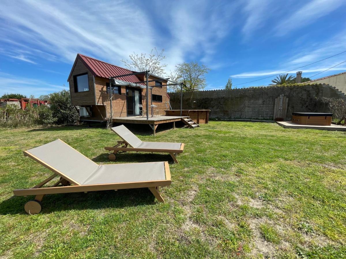 Myinsolite - Tiny-House, Jacuzzi, Brasero, Piscine Aigues-Mortes Bagian luar foto