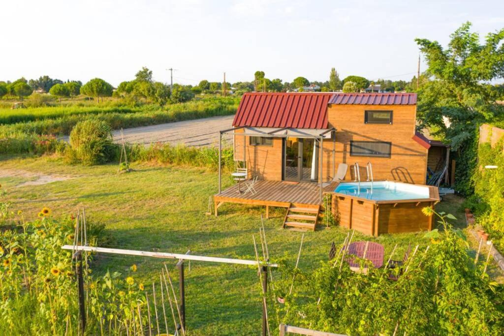 Myinsolite - Tiny-House, Jacuzzi, Brasero, Piscine Aigues-Mortes Bagian luar foto