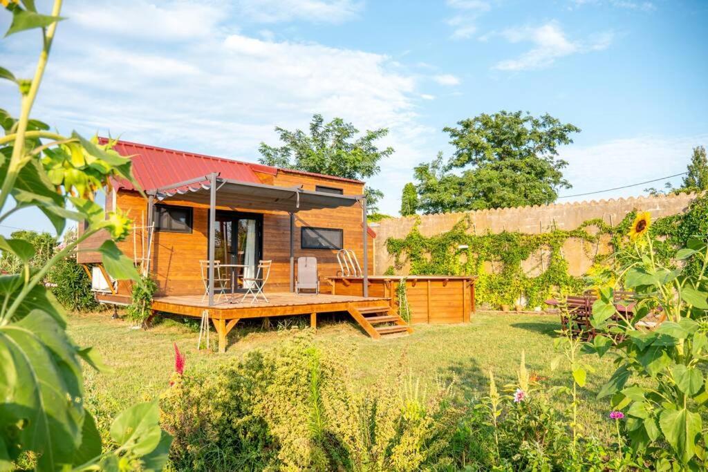 Myinsolite - Tiny-House, Jacuzzi, Brasero, Piscine Aigues-Mortes Bagian luar foto