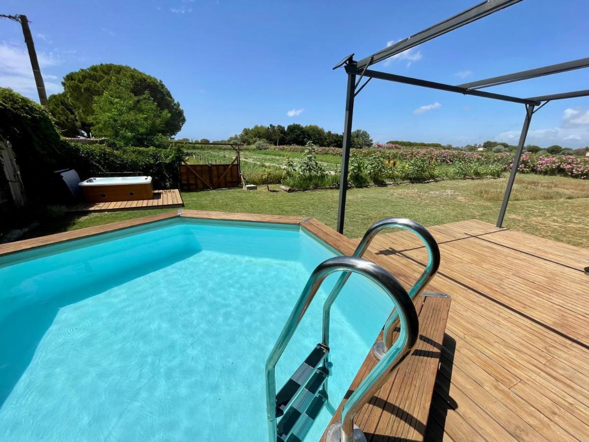 Myinsolite - Tiny-House, Jacuzzi, Brasero, Piscine Aigues-Mortes Bagian luar foto